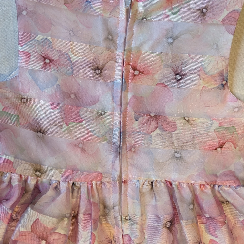 EUC....Bonnie Jean Organza Party Dress Size 3T - Picture 5 of 7